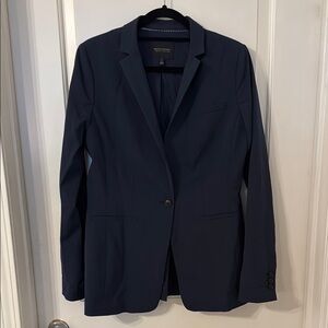 Banana Republic Women's Long and Lean Navy Blazer 8T Tall